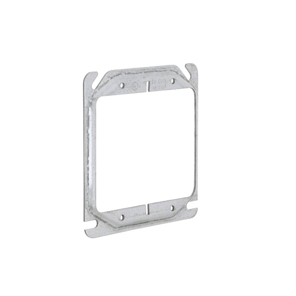 Hubbell RACO 2-Gang Square Gray Metal Electrical Box Cover | 8777-0