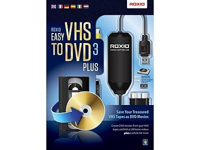 Roxio Easy VHS to DVD 3 Plus for 1 User, Windows, DVD (CORK1Z800F043)