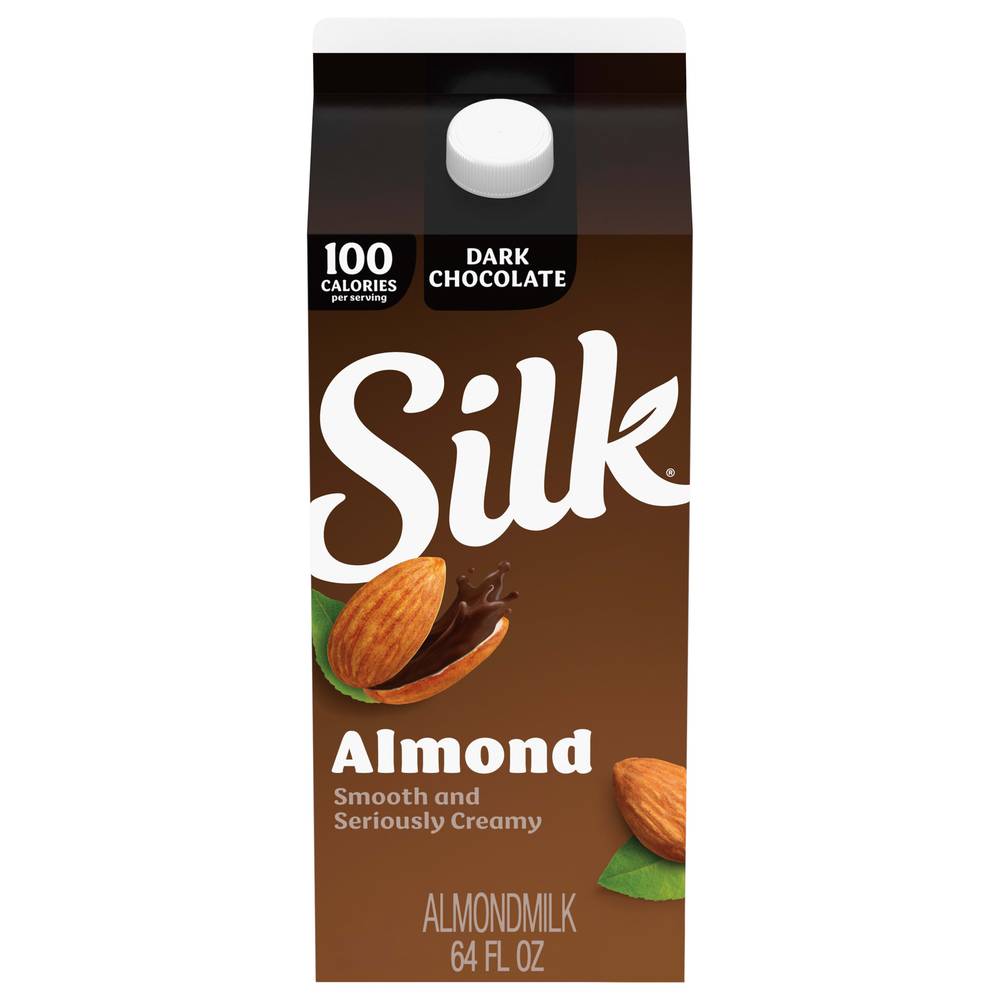 Silk Dairy Free Dark Chocolate Almondmilk (64 fl oz)