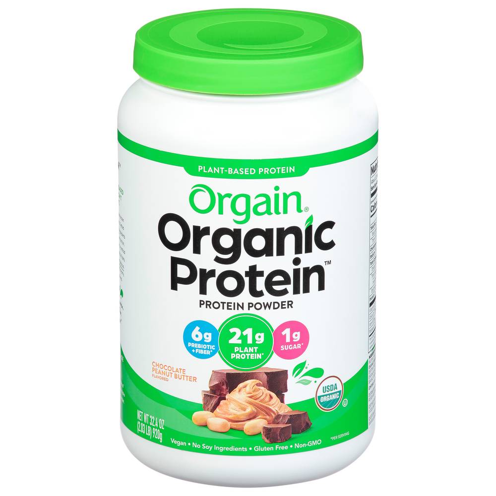 Orgain Organic Protein Powder (32.4 oz) (chocolate peanut butter)