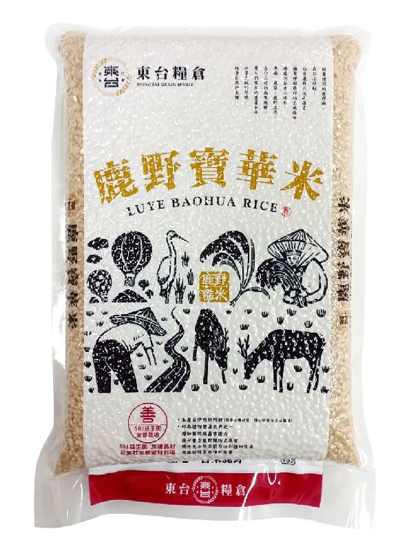 東台糧倉-鹿野寶華糙米1.5kg <1.5Kg公斤 x 1 x 1Bag包>