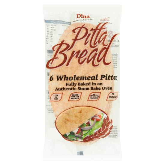 Dina Wholemeal Pitta Bread (6 pack)