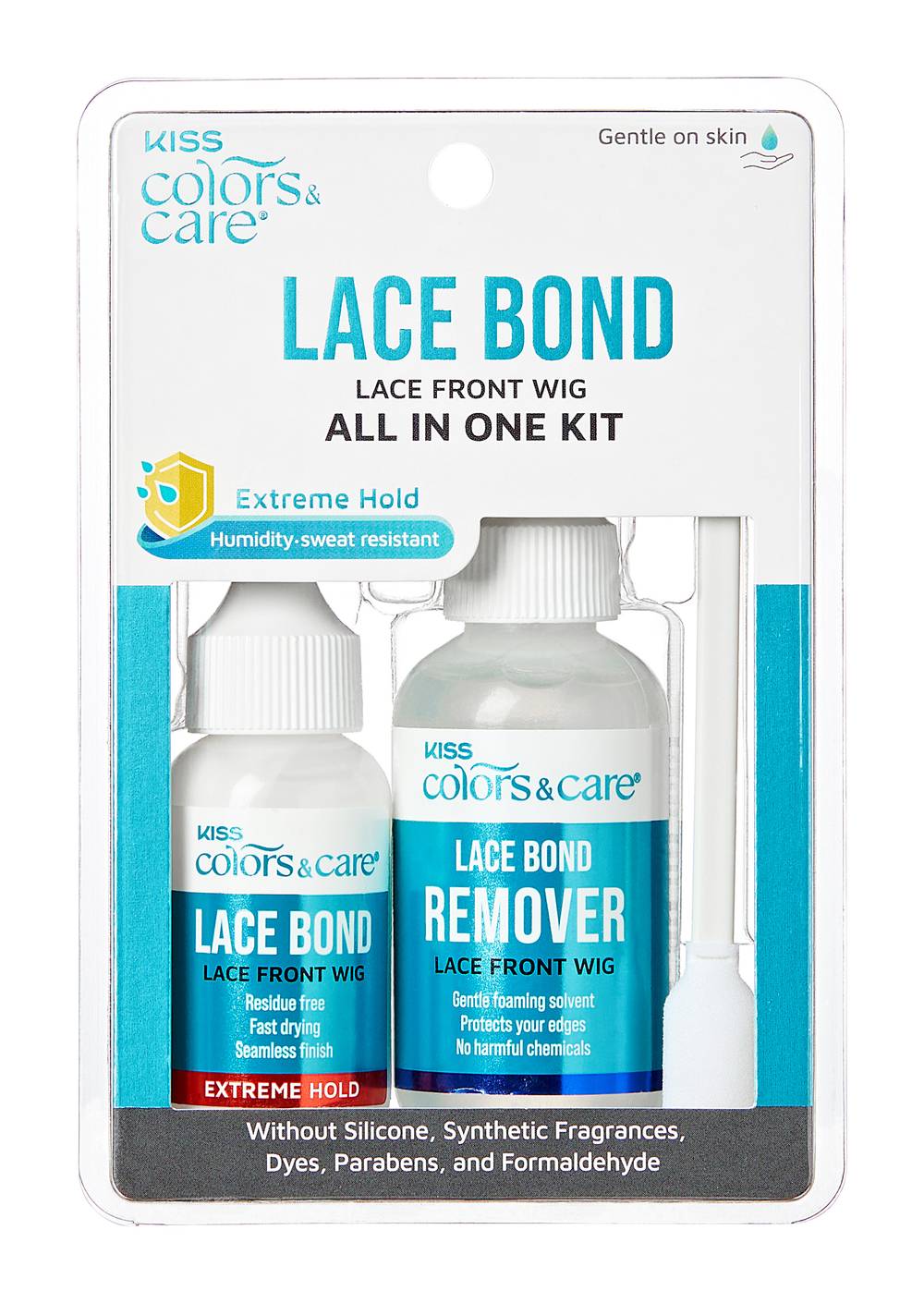 KISS Colors & Care Wig Lace Bond Adhesive & Remover Kit (4.8 oz, 2 ct)