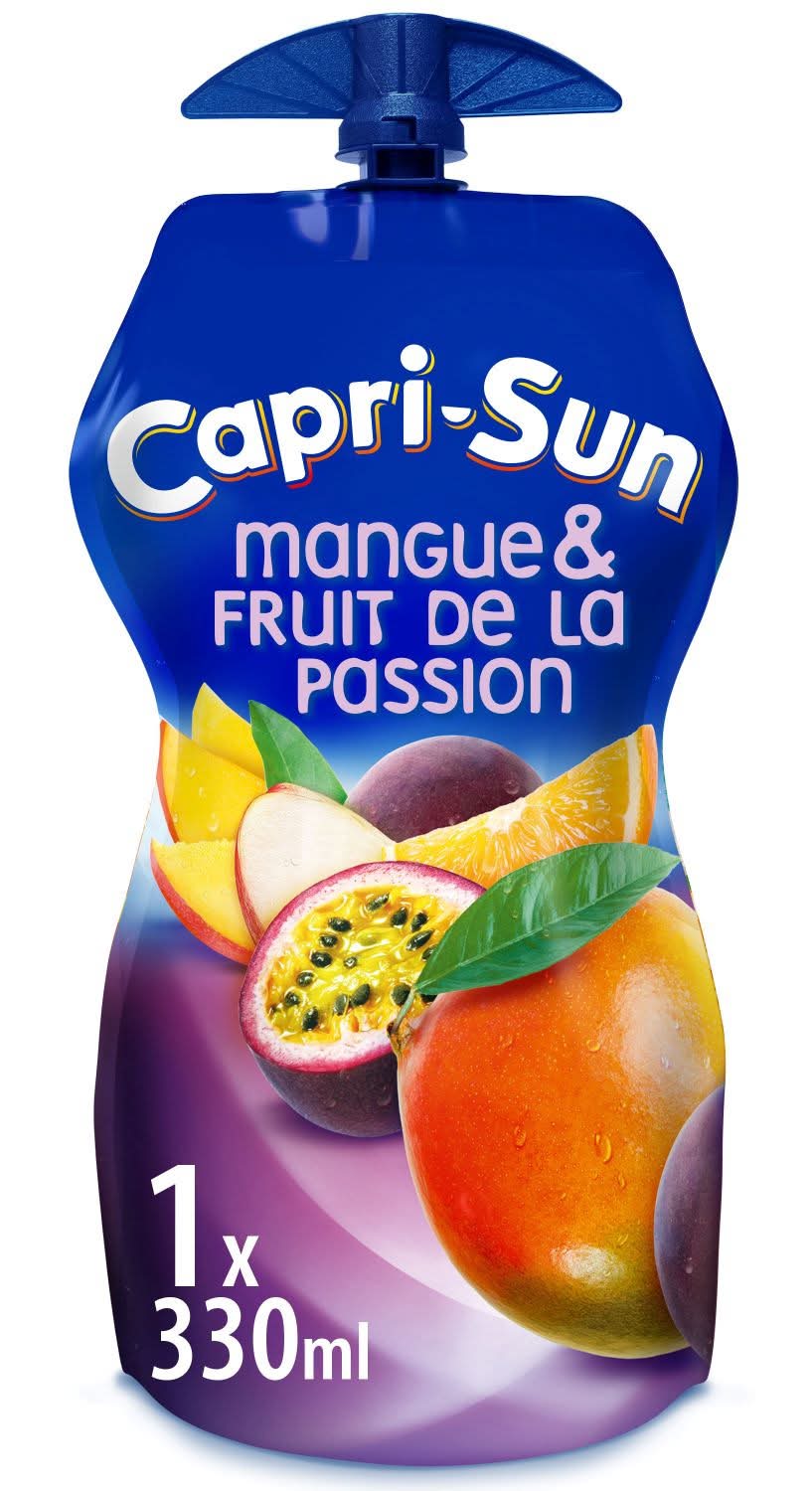 Capri Sun - Boisson aux jus de fruits, mangue-fruit de la passion (330ml)