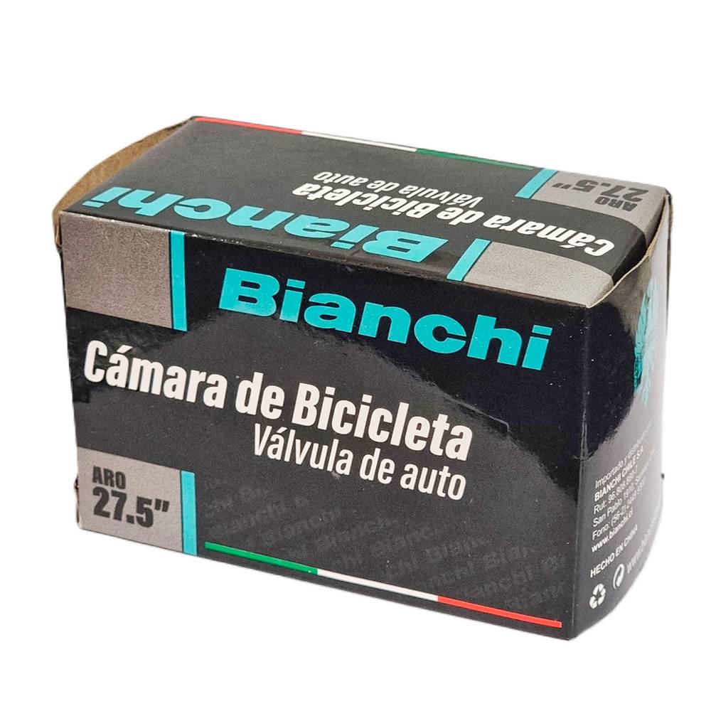 Bianchi · Cámara de bicicleta con válvula de auto