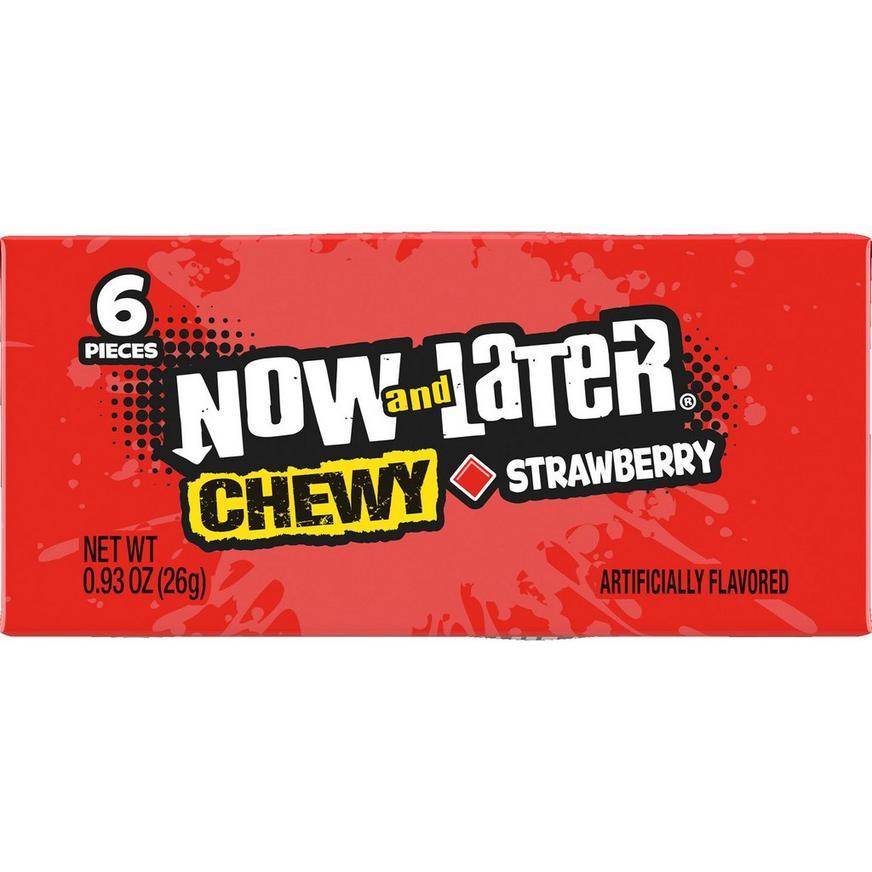 Now & Later Strawberry Chews Candy (0.93oz count)