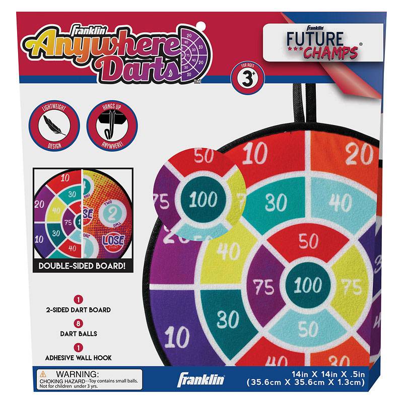 Franklin Sports Anywhere Double-Sided Dart Ages 3+