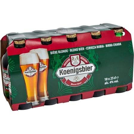 Koenigsbier - Bière blonde (10 pièces, 250 ml)