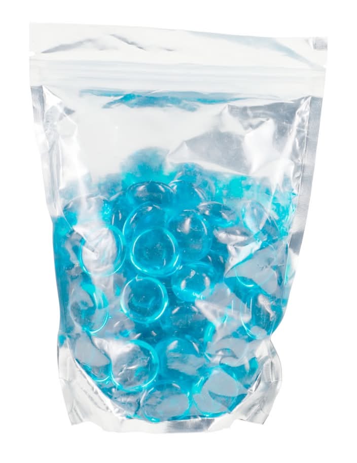 Floral Garden Glass Accent Gems Bags, Ocean Blue