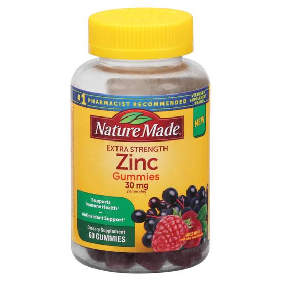 Nature Made Extra Strength Zinc 30 mg Gummies (mixed berry)