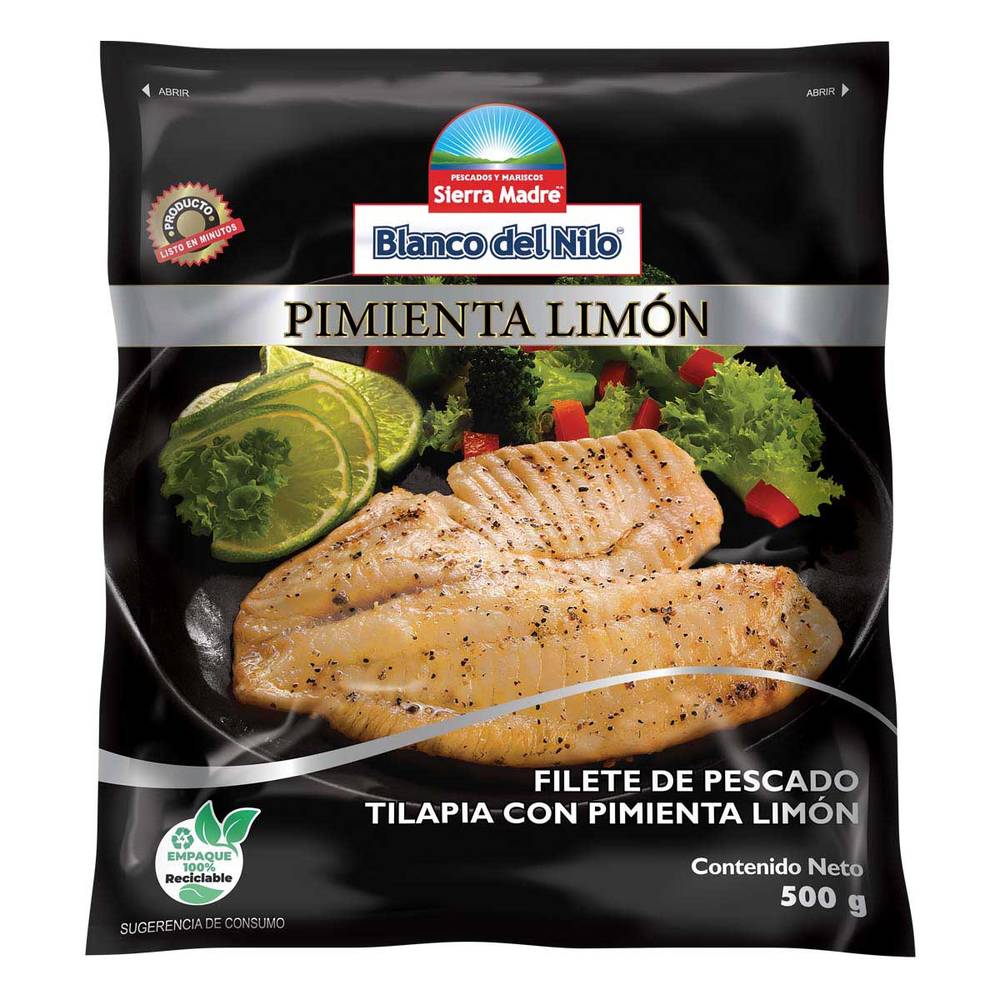Blanco del Nilo · Filete de pescado tilapia, pimienta-llimón (500 g)