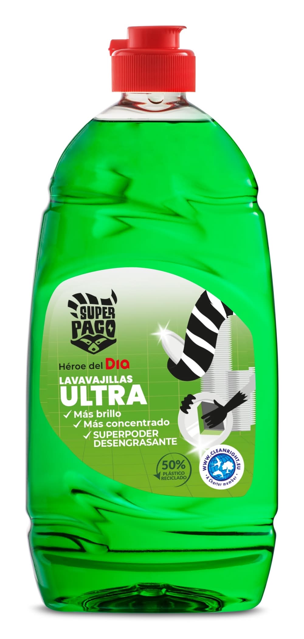 Lavavajillas Concentrado Ultra Super Paco De Dia Botella 500 Ml