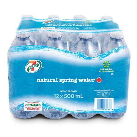 7-Select Natural Spring Water (12 pack)