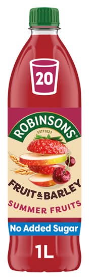 Robinsons Fruit & Barley With Vitamins C Summer Fruits Squash (1L)