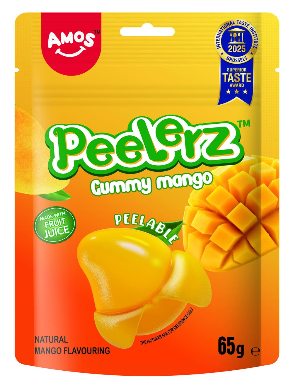 AMOS Mango, Peelerz Gummy Candy (65g)