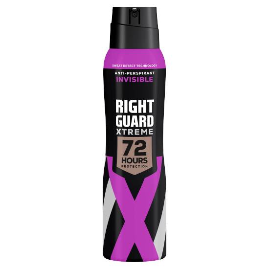 Right Guard Deodorant Women Xtreme Invisible 72h High Performance Anti-Perspirant Spray