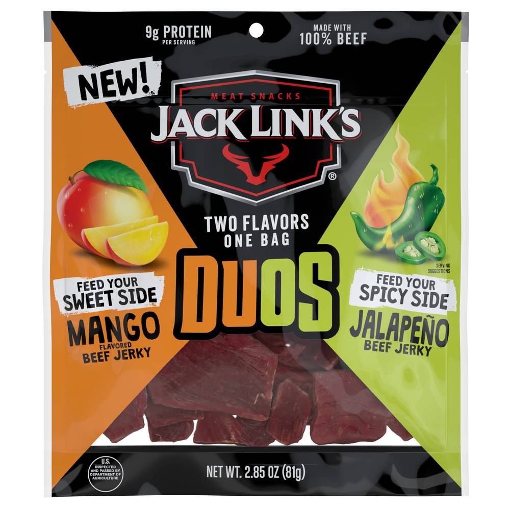 Jack Link's Duos Beef Jerky, Mango - Jalapeno (2.85 oz)