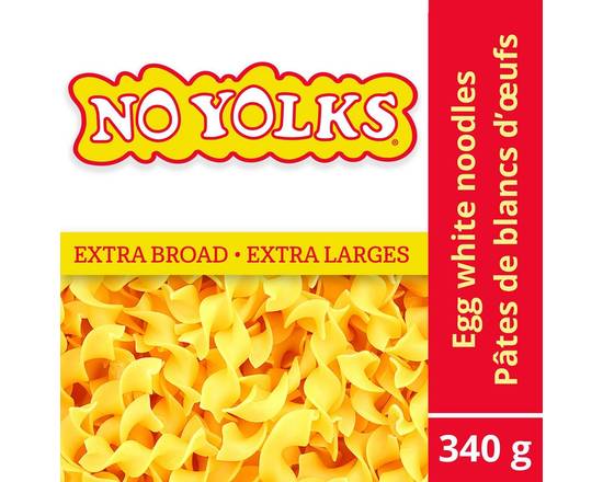 No Yolks · Extra larges - Extra broad egg noodles (340 g)