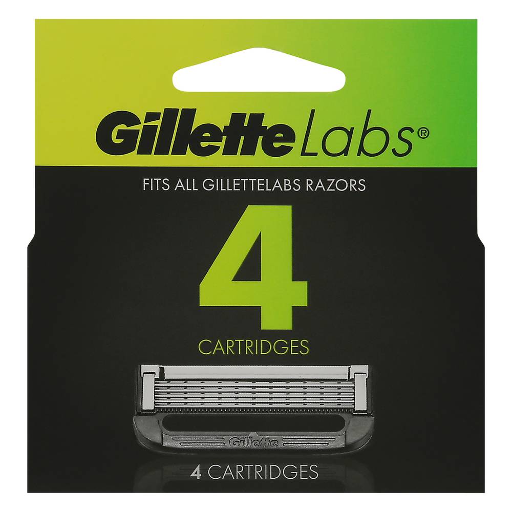 GilletteLabs Razor Blade Refills With Exfoliating Bar (4 ct)