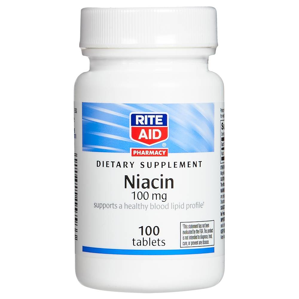 Rite Aid Niacin 100 mg Tablets (100 ct)