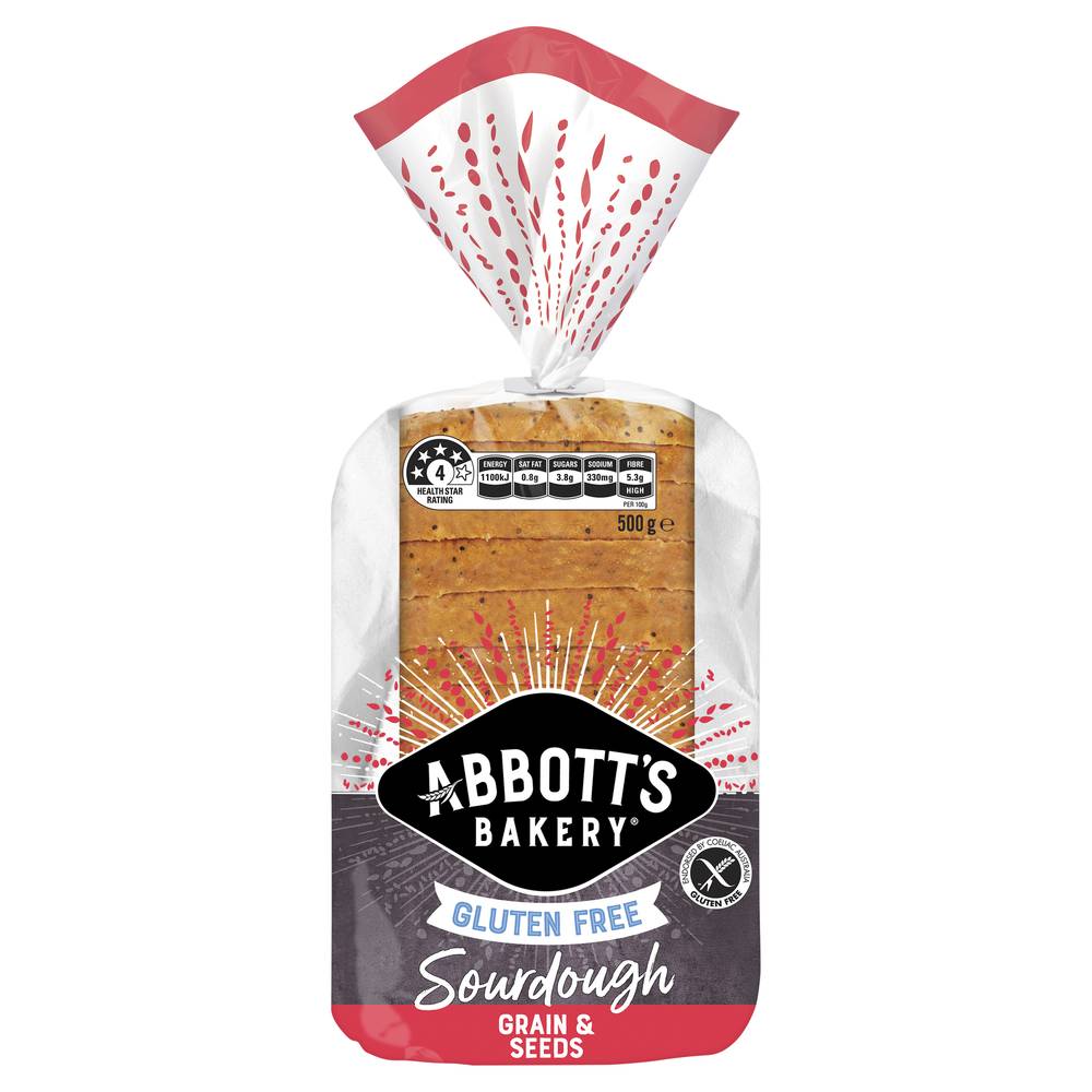 Abbott's Bakery Gluten Free Sourdough Grains & Seeds Bread (500kg)