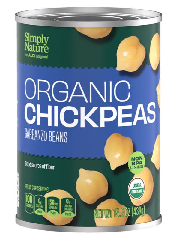 Simply Nature Organic Chickpeas Garbanzo Beans (15.5 oz)