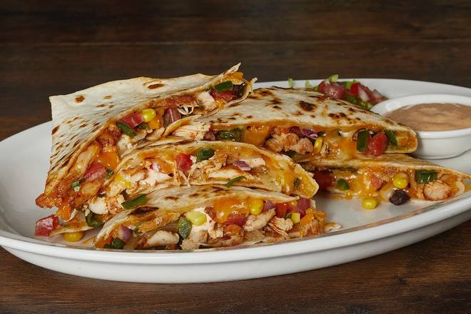 ROASTED CHILE SPICED CHICKEN QUESADILLA