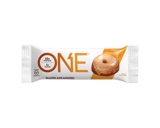 Order ONE Protein Bar Maple Glazed Donut Flavor 2.12oz food online from Chevron Extramile store, Everett on bringmethat.com