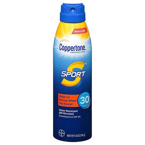Coppertone Sport Sunscreen Continuous Spray Broad Spectrum SPF 30 - 5.5 oz