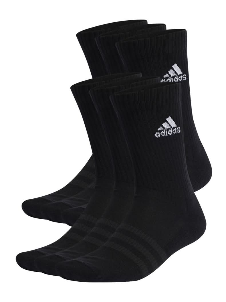 Adidas Calcetín Cushioned Sportswear Crew Pack 6 Pares negro l