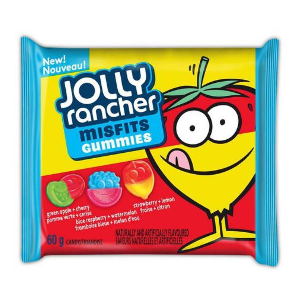 Jolly rancher bonbons gommeux misfits gummies - misfits gummies candy (60 g)