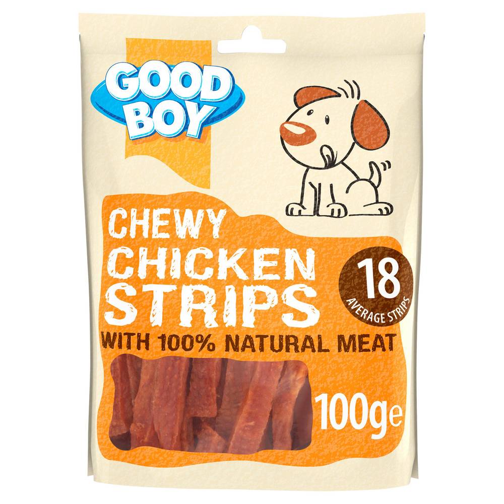 Good Boy Pawsley & Co Chewy Chicken Strips Dog Treats 100g