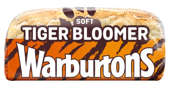 Warburtons Thick Slice Soft Tiger Bloomer White Bread (600g)