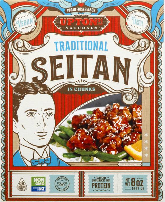 Upton's Naturals Vegan Traditional Seitan in Chunks