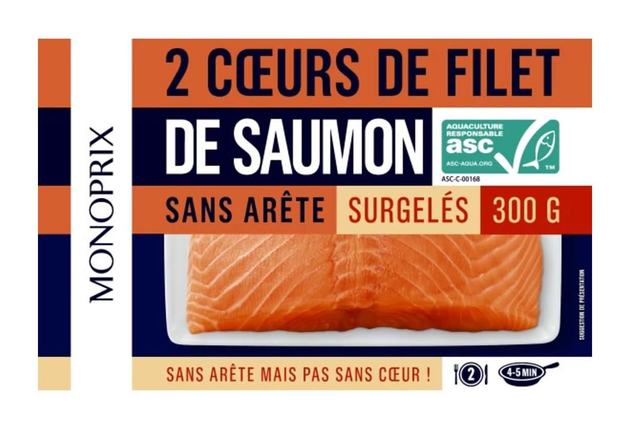Monoprix - Cœurs de filet de saumon (2)