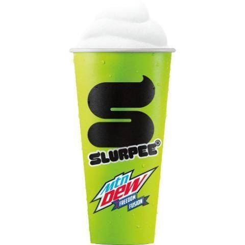 Slurpee Mtn Dew Freedom Fusion 30oz