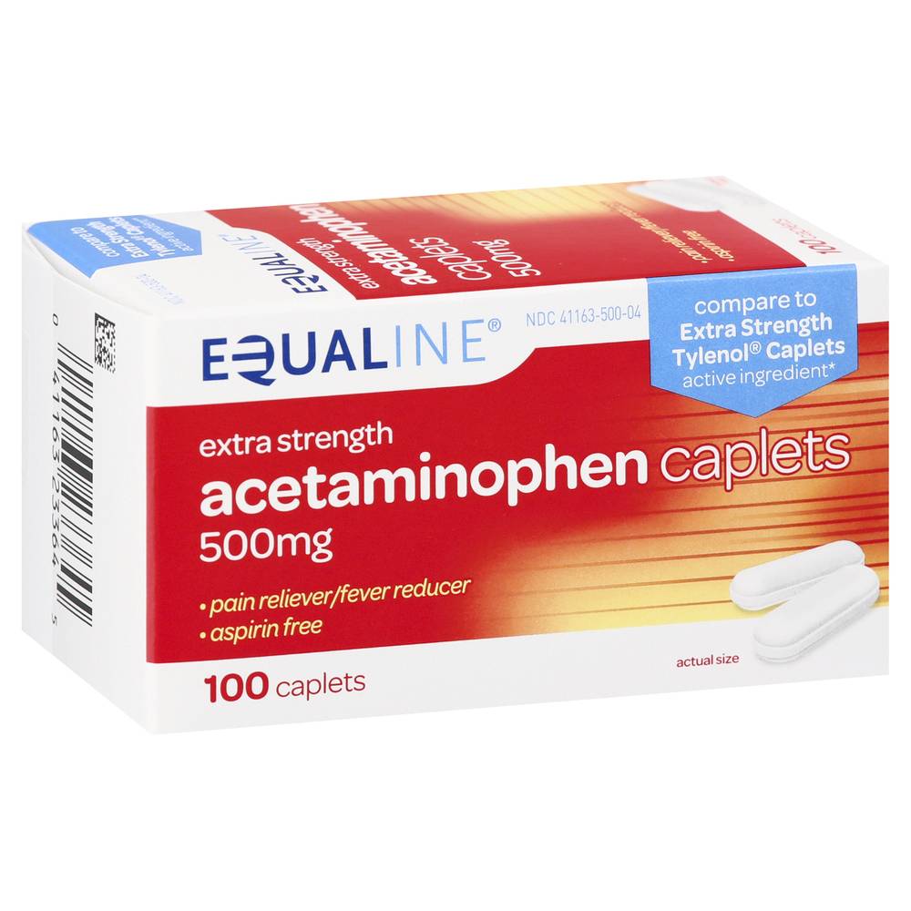 Equaline Extra Strength Acetaminophen 500 mg Pain Reliever (100 ct)