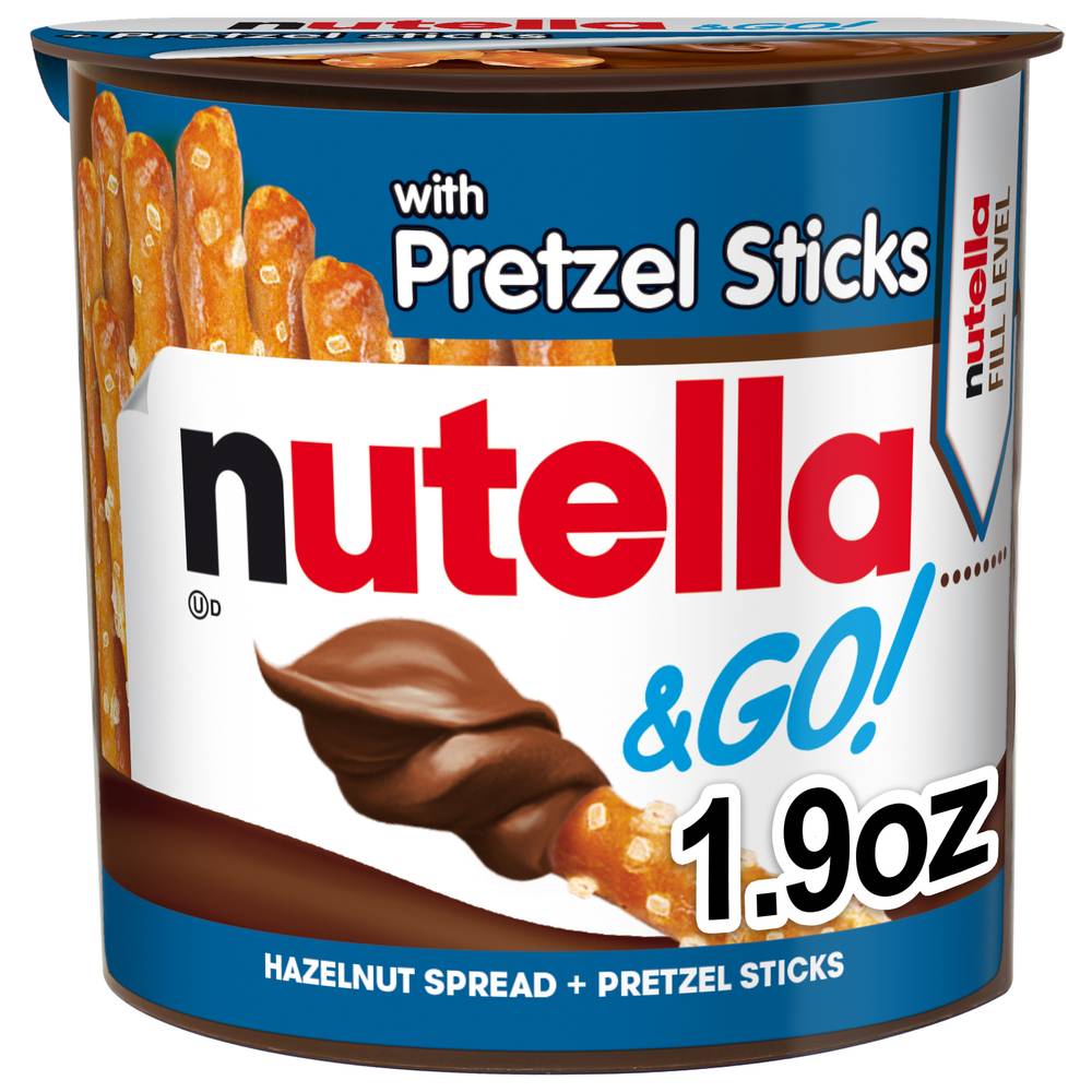 Nutella Hazelnut Spread + Pretzel Sticks