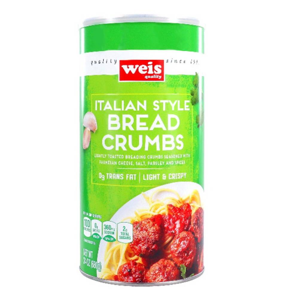 Weis Quality Bread Crumbs Italian Style (24 oz)