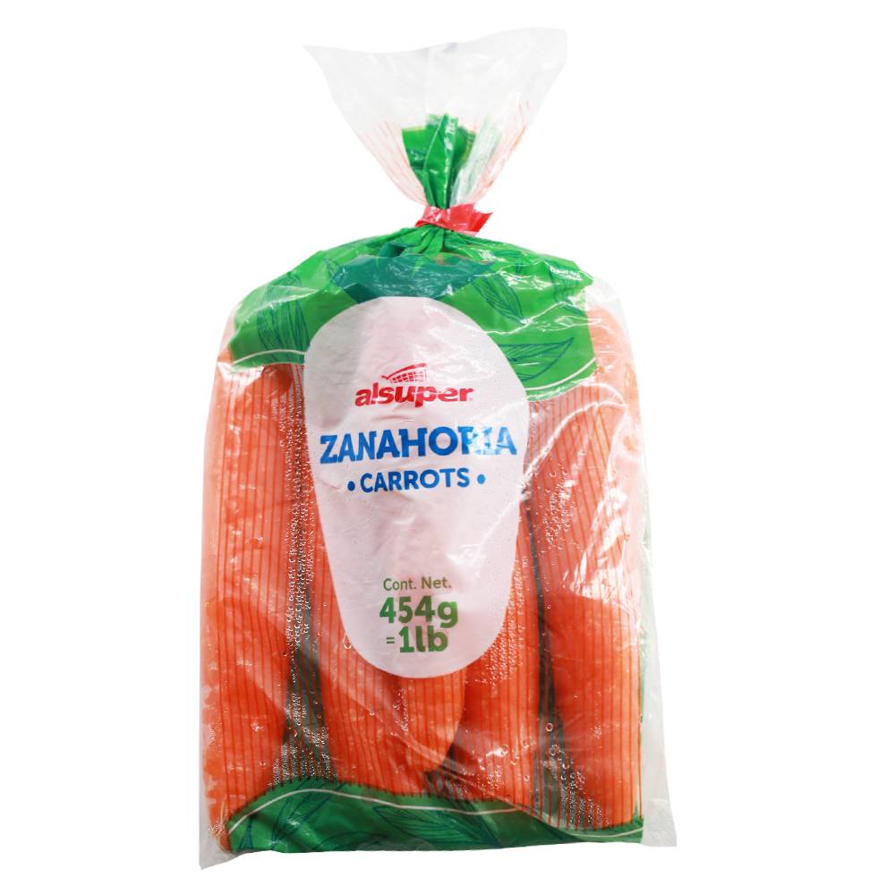 Alsuper zanahoria (bolsa 454 g)