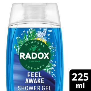 Radox Sea Minerals-Fennel, Mineral Therapy Feel Awake 2-in-1 Shower Gel & Shampoo (225ml)
