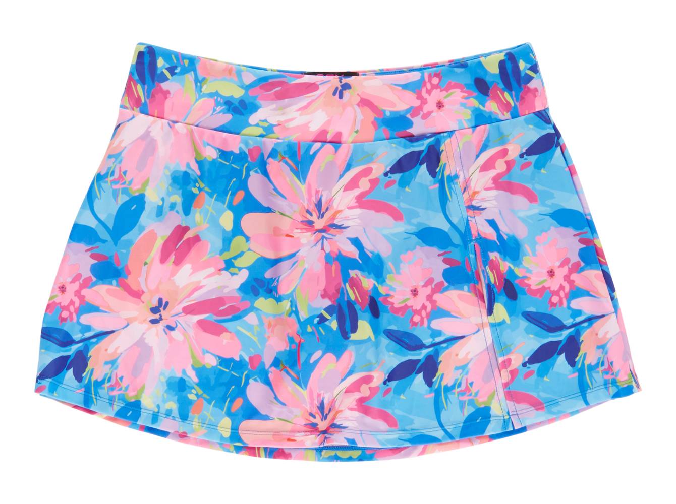 Jupe-short de bikini à imprimé ACX Active pour femmes (Grand, Abstrait ros MD AB1)