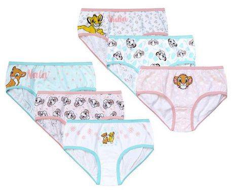 Disney Lion King Girl's 6 pack Underwear (2t)