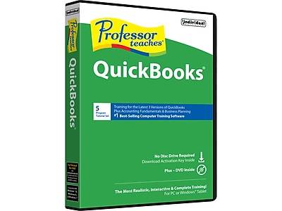 Individual Software Professor Teaches QuickBooks 2018 for 1 User, Windows, DVD/Download (IND945800F034)