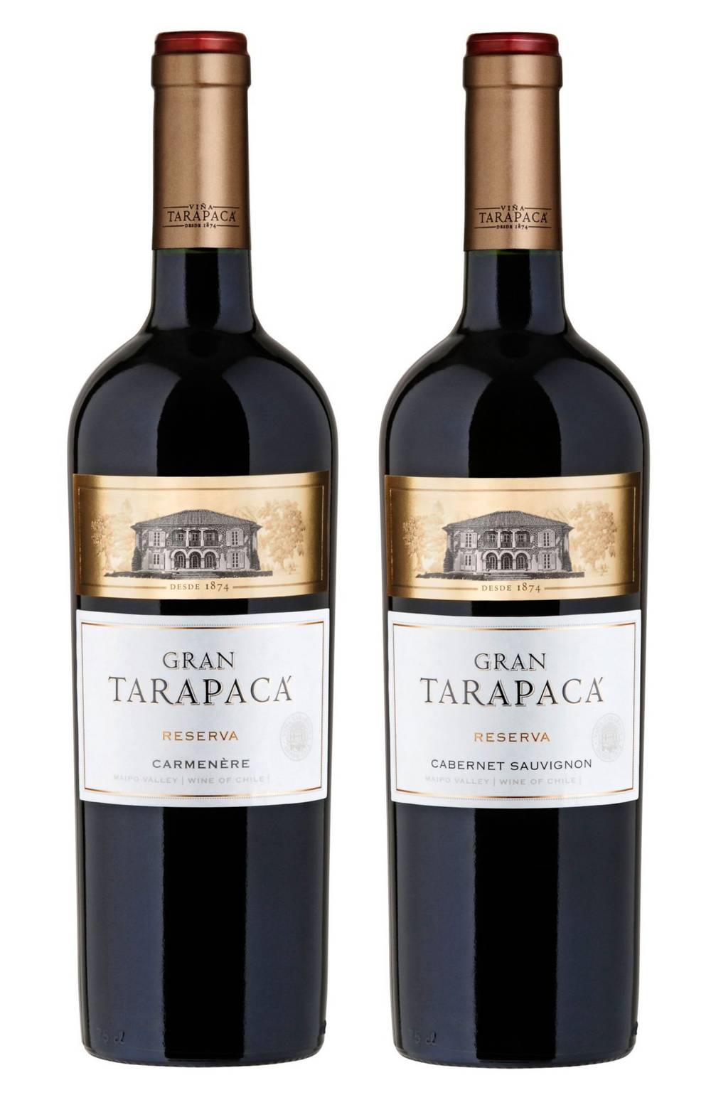 Viña tarapacá pack vino reserva carmenere (1.5 l)