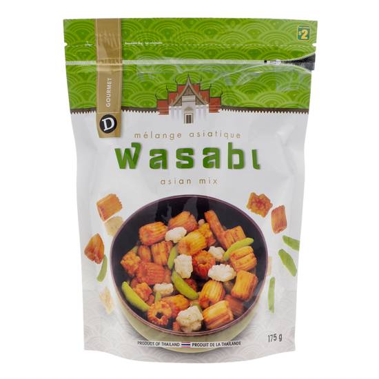 D Gourmet Asian Wasabi Snack Mix In Stand Up Pouch (175 g)