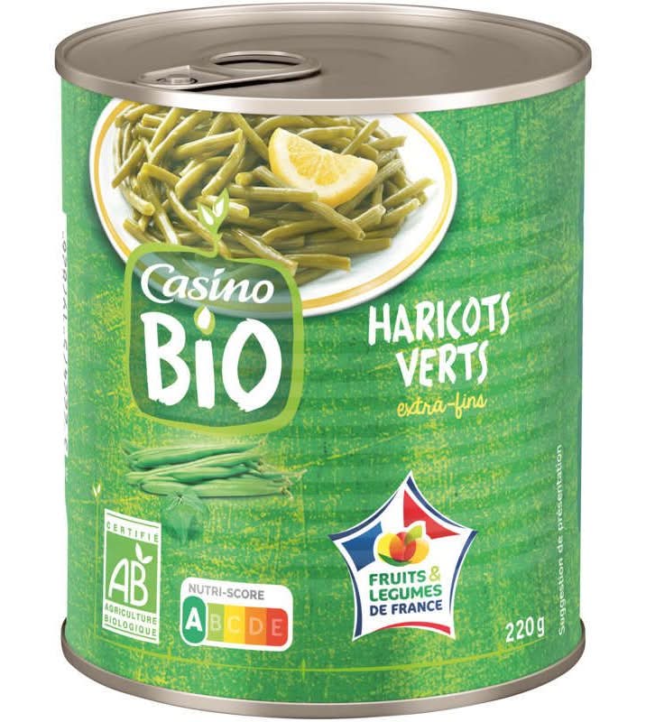 Casino Bio - Haricots verts extra fins bio (220g)