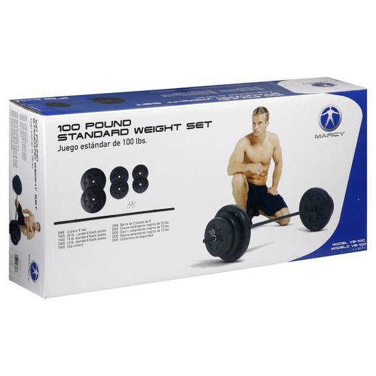 Marcy weight set 100 pound online standard