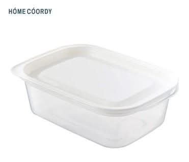 イオントップバリュ ＨＣ保存容器長方形４００ｍｌ ４Ｐ　ホワイト