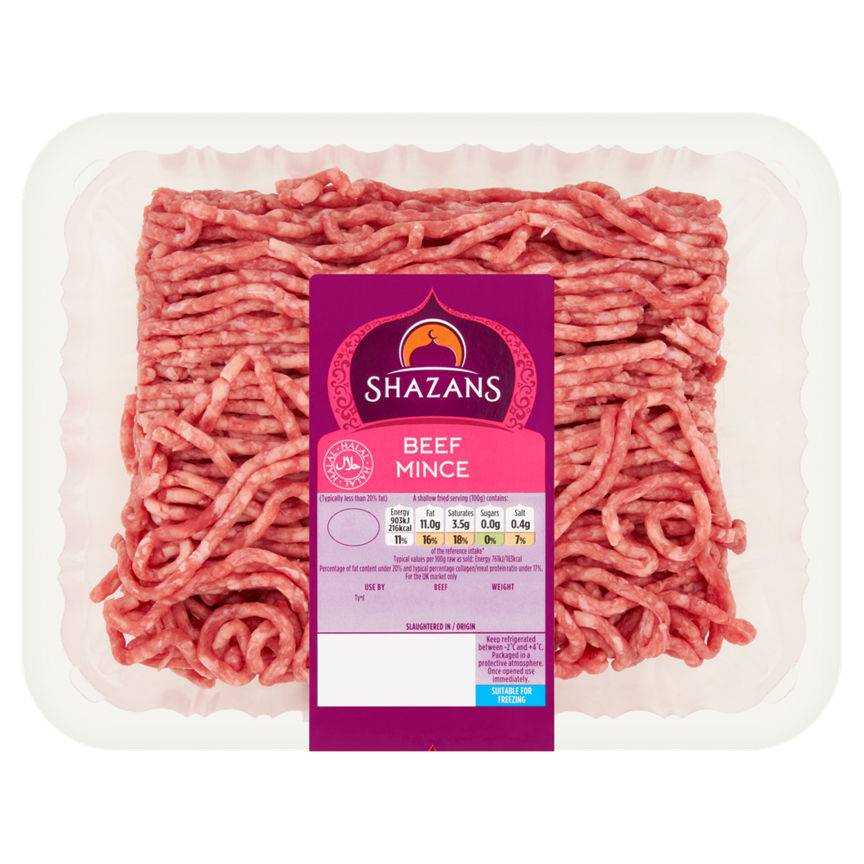 Shazans Beef Mince (500g)